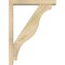 Ekena Millwork Funston Block Rough Sawn Bracket w/ Offset Brace, Douglas Fir, 4"W x 22"D x 30"H BKT0402X22X30FST05RDF - alternate 2